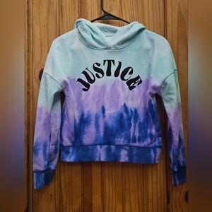 Girls Justice tie dye hoodie